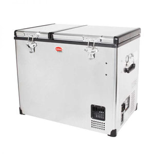 SnoMaster 72L Dual Compartment Stainless Steel Fridge/Freezer AC/DC