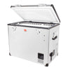SnoMaster 56L Dual Compartment Stainless Steel Fridge/Freezer AC/DC