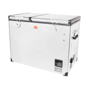 SnoMaster 85L Dual Compartment Stainless Steel Fridge/Freezer AC/DC